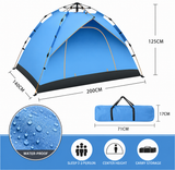 RezReady Kampeertent 1-2 volwassenen/kinderen – maat 200x140 cm  – Vierseizoen, Waterdicht & Snel te Openen