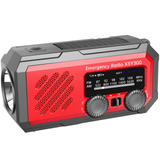 Noodradio XSY300 AM/FM & LED-zaklamp - 2.000mAh Powerbank – Solar & Opwindbaar