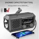 Noodradio XSY300 AM/FM & LED-zaklamp - 2.000mAh Powerbank – Solar & Opwindbaar