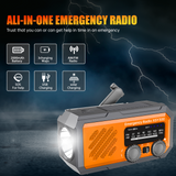 Noodradio XSY300 AM/FM & LED-zaklamp - 2.000mAh Powerbank – Solar & Opwindbaar