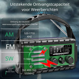 Noodradio XSY350 AM/FM/SW – 20.000mAh Powerbank – Solar, Dynamo, IPX6 & LED-zaklamp