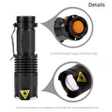 RezReady Elektrische Zaklamp FA01 - – 3 Standen, Zoomfunctie - 300 Lumen