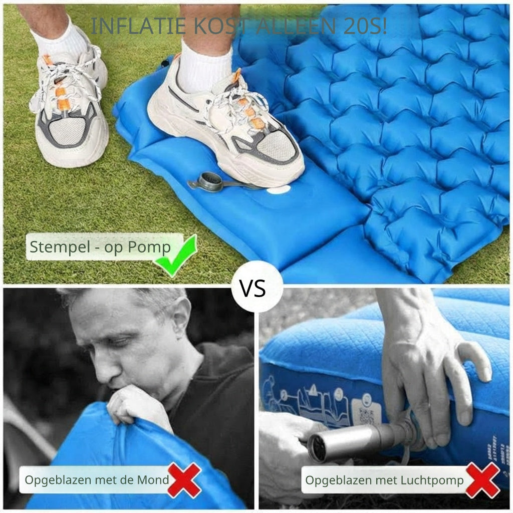 RezReady Opblaasbare Slaapmat – Ultralicht TPU voor Kamperen & Buiten