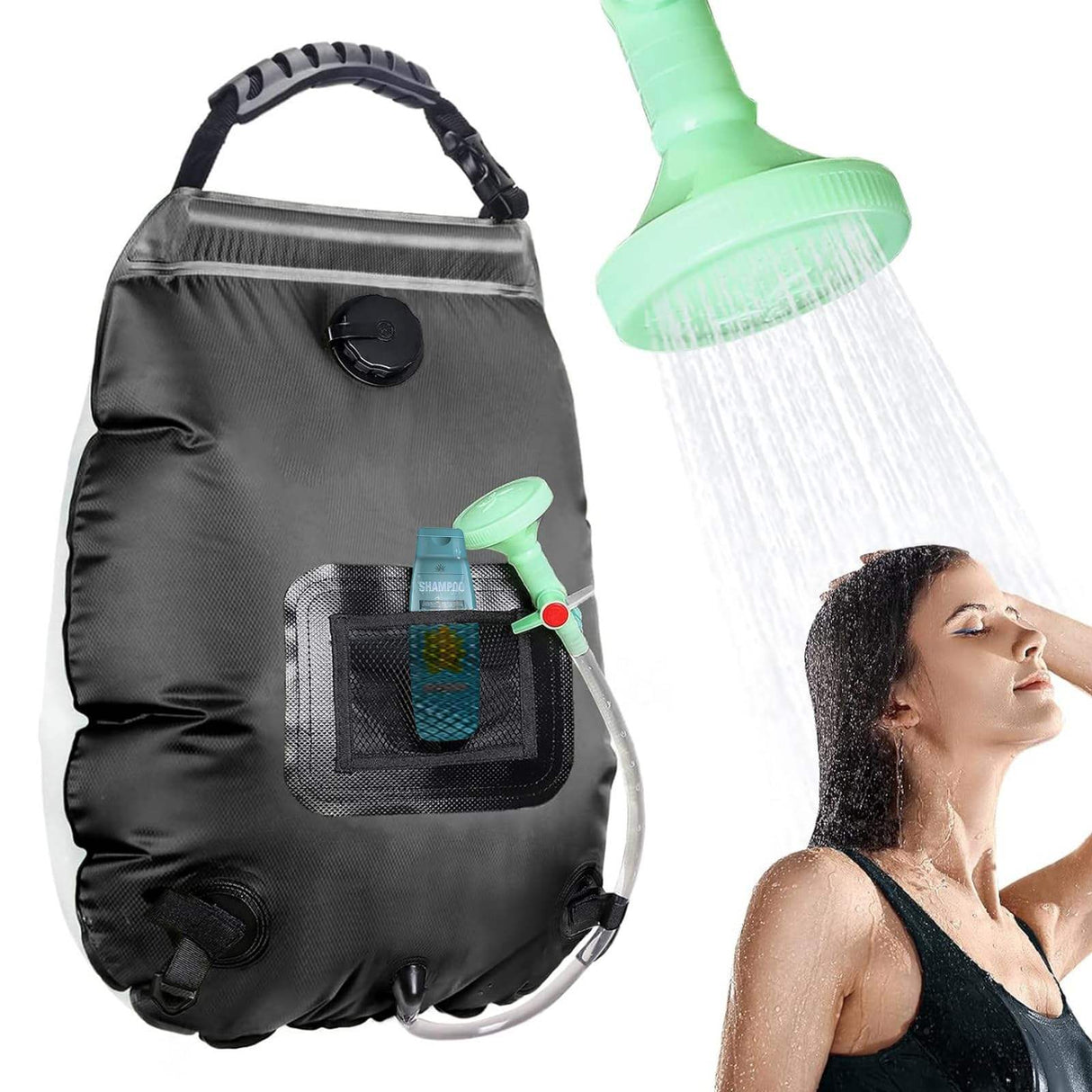 Draagbare Campingdouche – 20L Zonne-energie Douchezak
