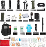 RezReady Noodpakket 200-delig Professionele Overlevingsset & EHBO-kit met Molle-etui