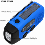 Starterversie Noodradio AM/FM – Compact 2.000mAh Powerbank– Solar, Dynamo & LED-zaklamp