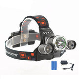 LED Hoofdlamp – Waterdicht, USB Oplaadbaar & Zoomfunctie