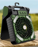 Campingventilator XSY99 – 5200mAh Solar, USB & LED-verlichting